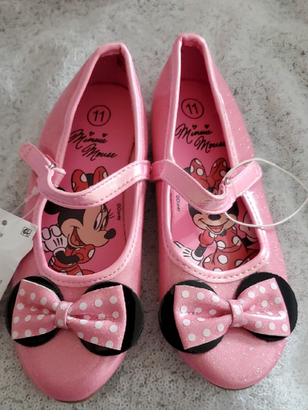 NWT Pink Minnie Ballet Flat Shoes - Toddler Girls - Size 11